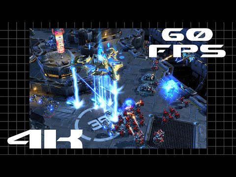 StarCraft 2 Alpha 4K 60fps Protoss unit trailer upscale