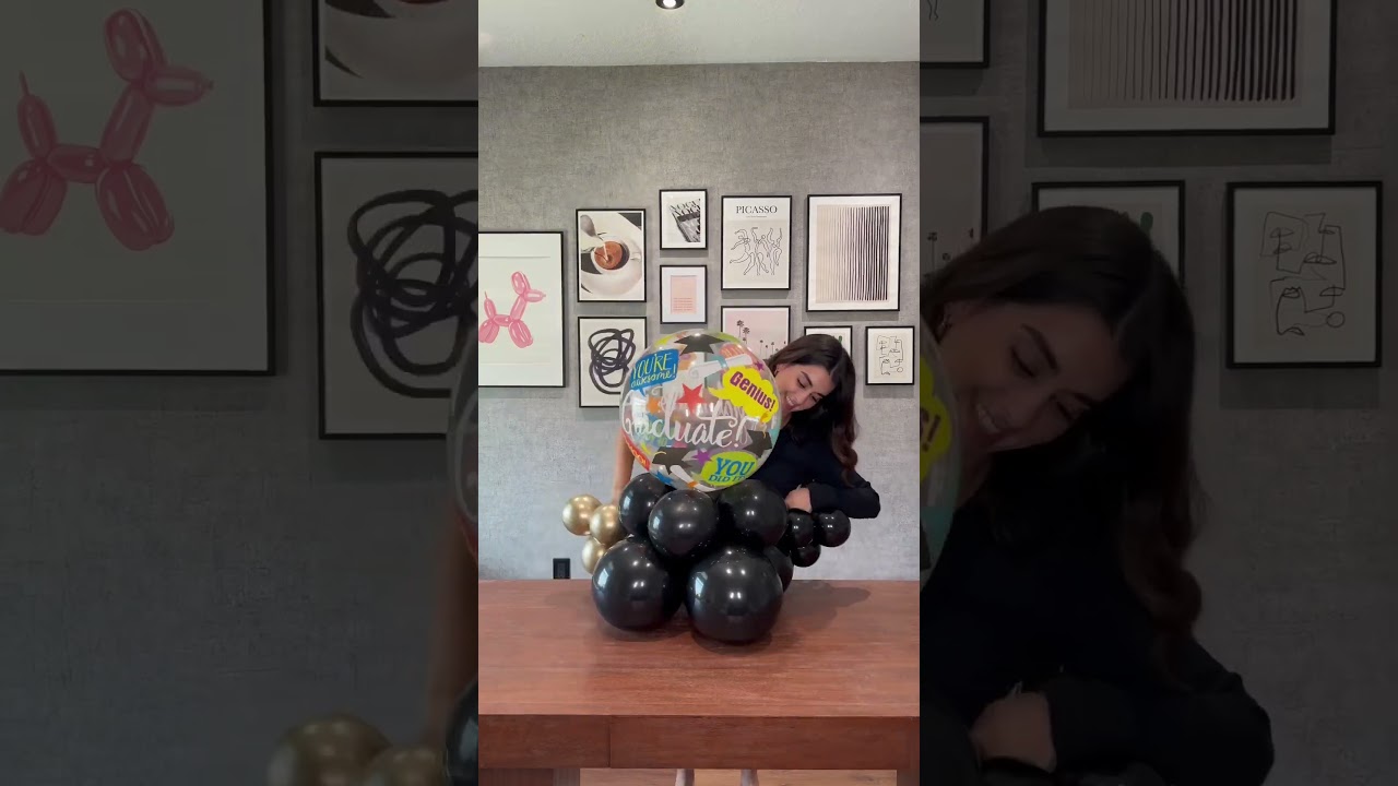 Graduation balloons bouquet. Graduation decor. Graduation party decor ideas. Easy balloons bouquet🎈