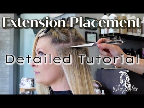 TAPE-IN EXTENSION PLACEMENT - DETAILED TUTORIAL //...