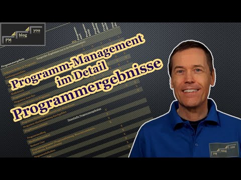 Programm-Management im Detail: Programmergebnisse