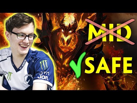 Miracle picked SIGNATURE Shadow Fiend SAFE LANE position 1