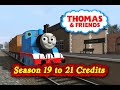 Thomas Friends Season 19 To 21 Clean End Credits TRS2019 Video