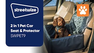 2 in 1 Pet Car Seat and Protector - SWPET9
