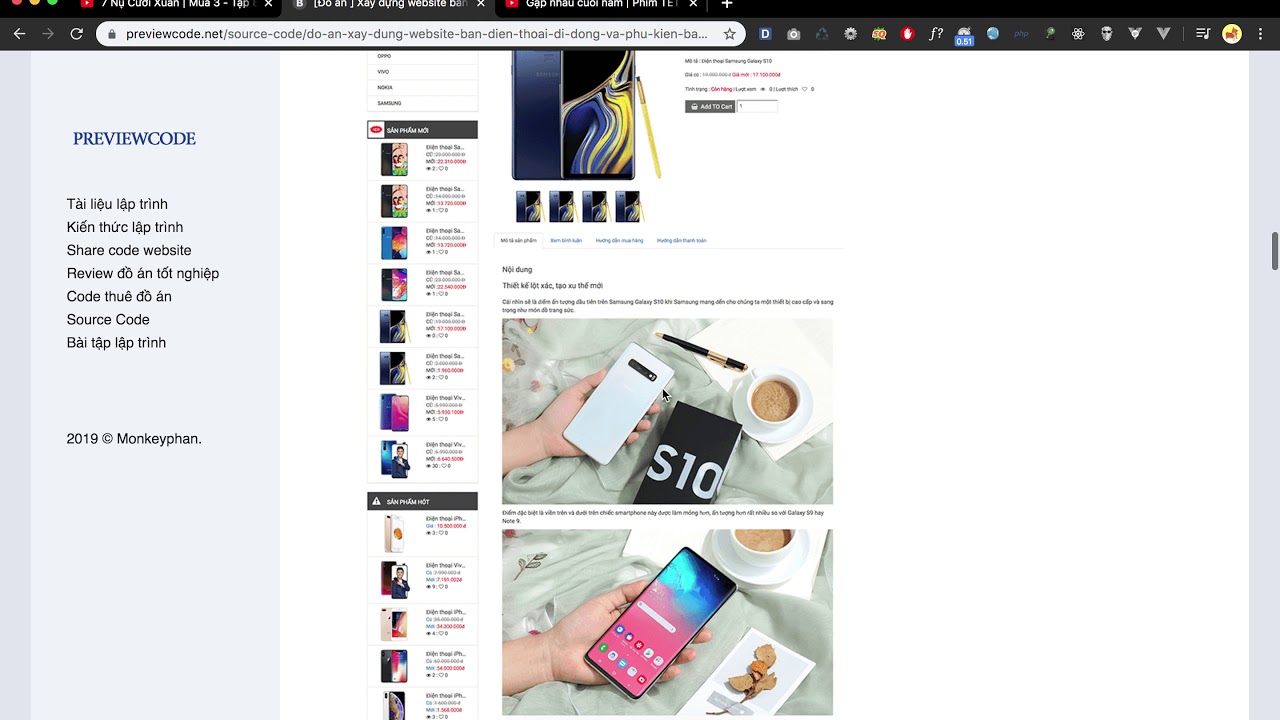 [Review code thuê, làm thuê đồ án cntt ] - Xây dựng website bán điện thoại phụ kiệm bằng php