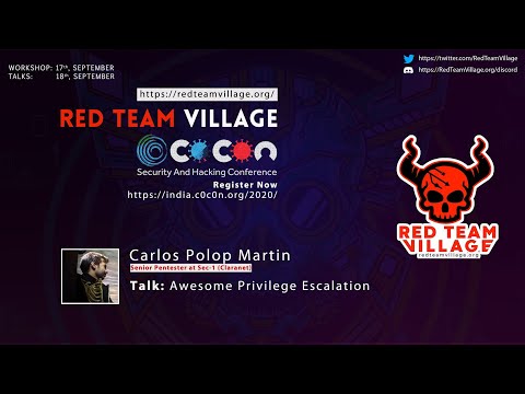 Red Team Village c0c0n 2020 - Carlos Polop Martin  - Awesome Privilege Escalation