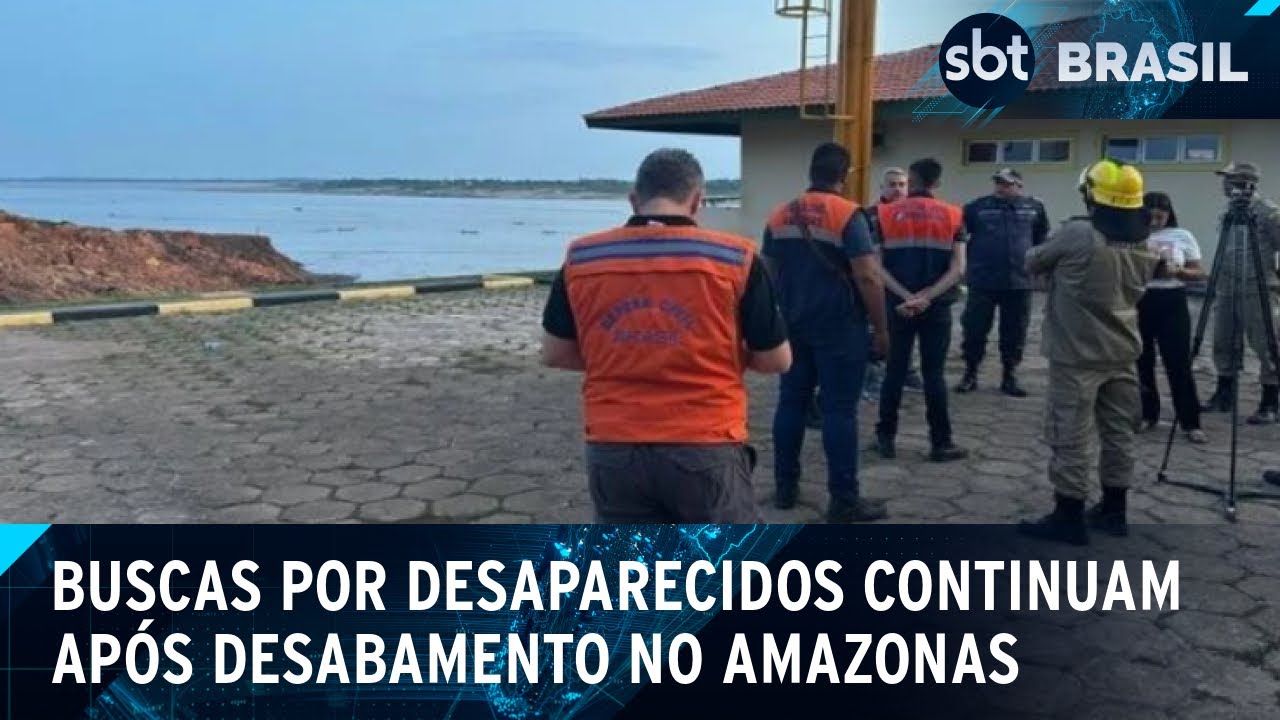 Governo envia equipe de apoio a Manacapuru (AM) após porto desabar | SBT Brasil (08/10/24)