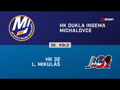 52. kolo: HK Dukla Ingema Michalovce – MHK 32 Liptovský Mikuláš 5:2 (HIGHLIGHTY)