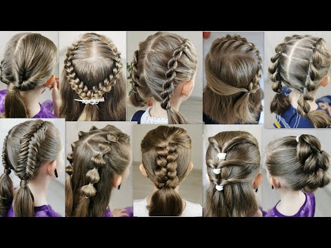 10 easy hairstyles for short hair! Very cute and nice...