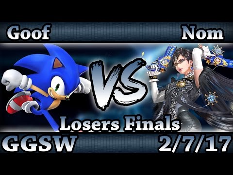 GGSW 19 - LCX|Goof (Sonic) Vs. Nom (Sheik,Bayonetta) Smash Wii U Losers Finals - Smash 4