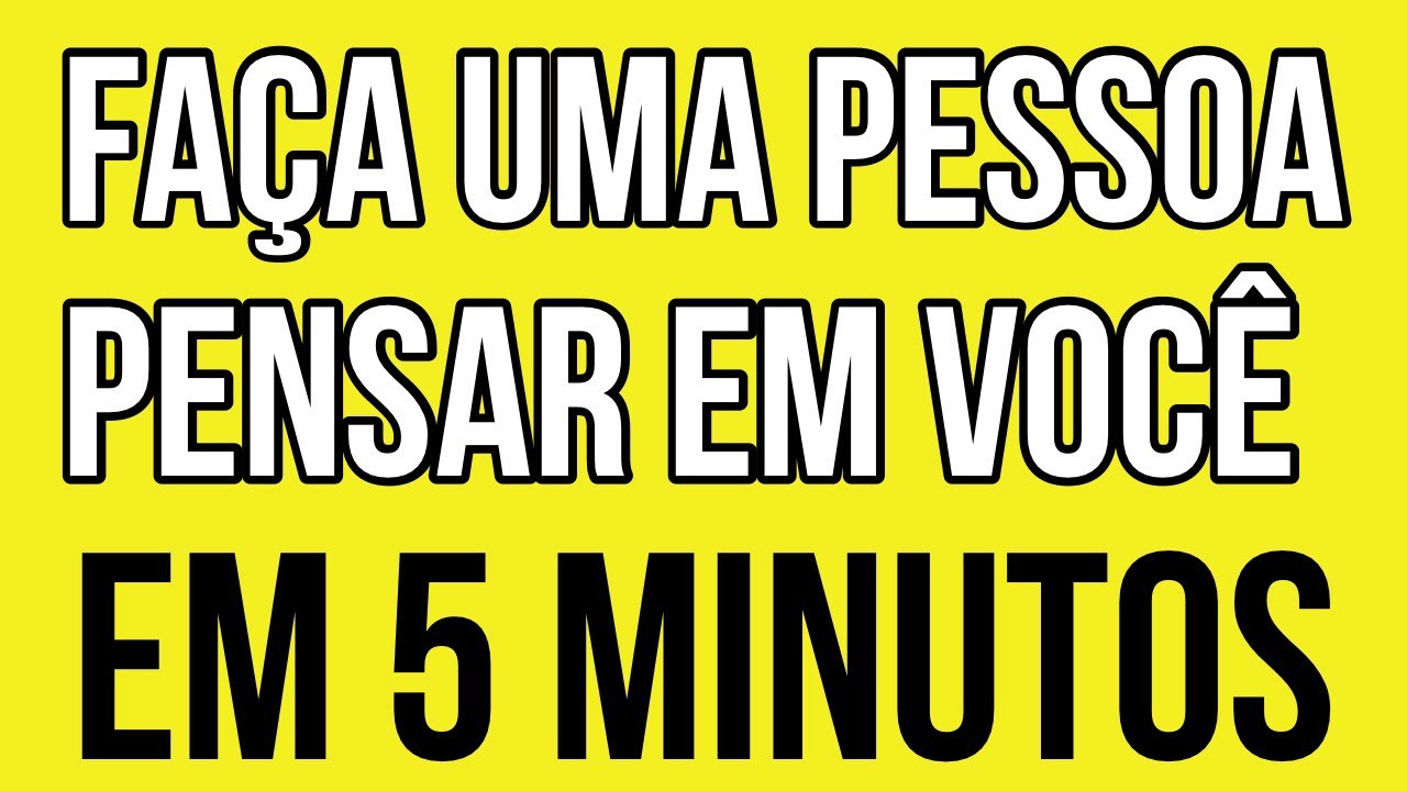 Watch Now TÉCNICA DOS 5 MINUTOS | COMO FAZER UMA PESSOA PENSAR EM VOCÊ COM A LEI DA ATRAÇÃO TÉCNICA DOS 5 MINUTOS | COMO FAZER UMA PESSOA PENSAR EM VOCÊ COM A LEI DA ATRAÇÃO