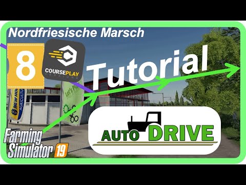 PC LS19 AutoDrive Tutorial #8 "Rückwärts abkippen mit Courseplay-Hilfe"