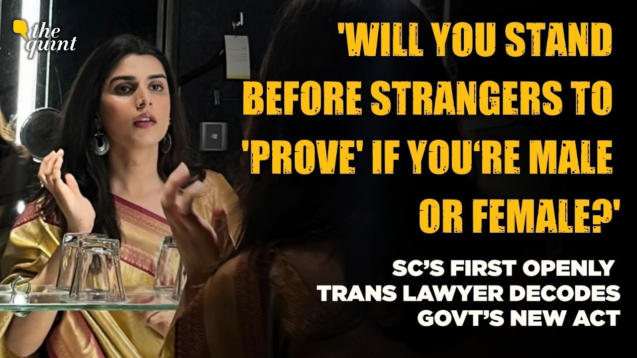 'New Law Can Be Weaponised for Corrective Rapes, Conversion Therapy?': SC's First Transgender Lawyer