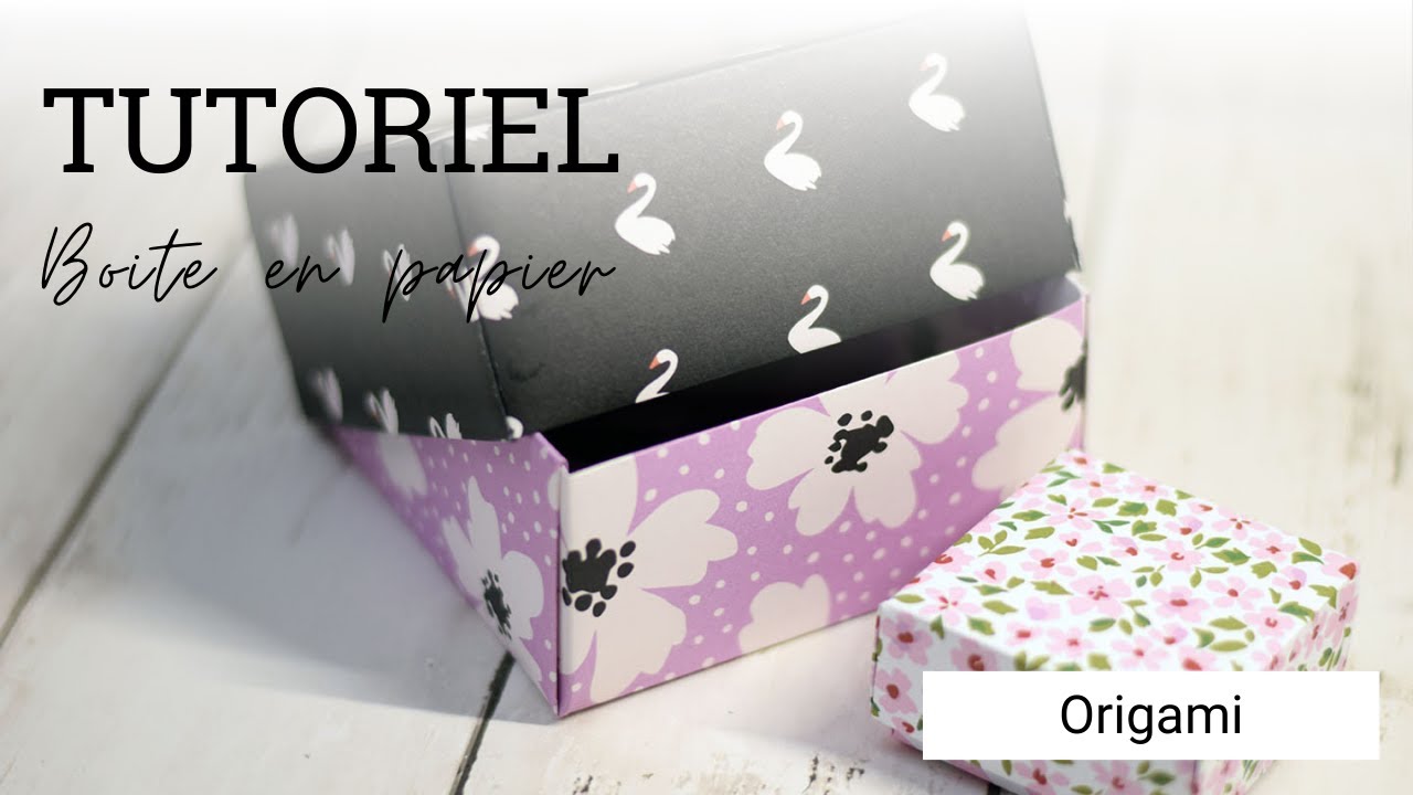 Un boîte origami et son couvercle facade placeholder