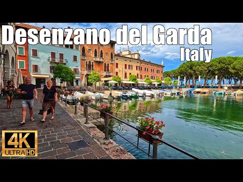 Desenzano del Garda Walking Tour 🇮🇹 | Lake Garda Italy in 4K
