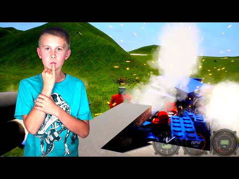 Crashing Planes in Brick Rigs Lego City