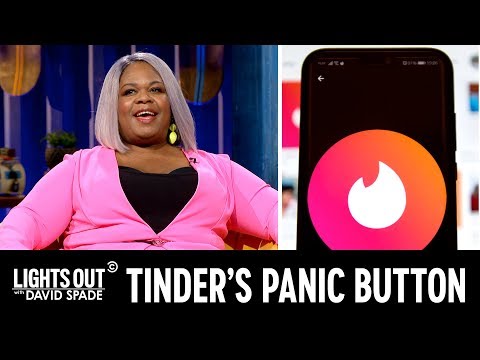 Tinder Adds a Panic Button (feat. Yamaneika Saunders) - Lights Out with David Spade