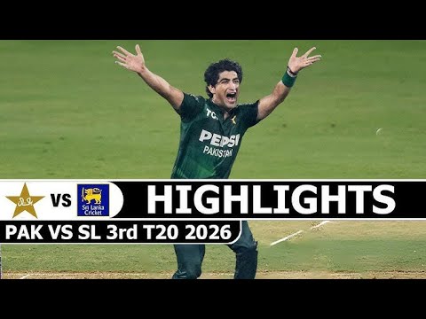 Pakistan Vs Sri Lanka Full Highlights 3rd T20 Match 2026 | Pak Vs Sl