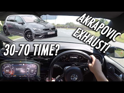 2019 VW GOLF R DRIVING POV/REVIEW // AKRAPOVIC EXHAUST!