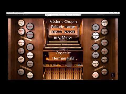 Frédéric Chopin Prélude in C Minor Largo Op.28 No.20  (Hauptwerk Oloron)