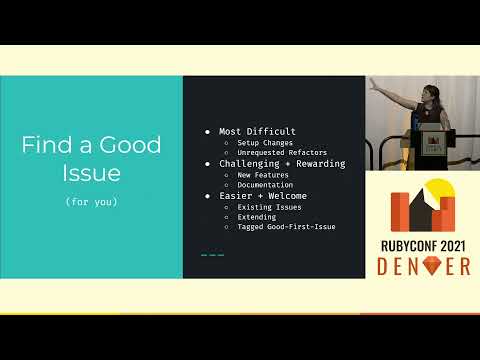 RubyConf 2021 - Your First Open-Source Contribution by Rachael Wright Munn