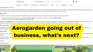 Aerogarden going out of business, what’s next? #hydroponics #letpot #spiderfarmerled #ahopegarden