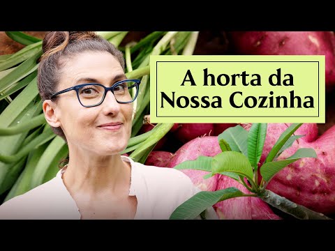Mostrei a horta da Nossa Cozinha. Vem ver!