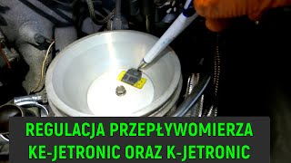 Regulacja przepływomierza K/KE-Jetronic (Mercedes R107/C107)