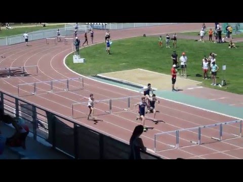 100m Haies MIM (série 1) - Championnats du Tarn BE-MI 2016 à Castres