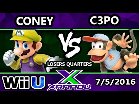 S@X 157 - C3PO (Diddy) Vs. Coney (Mario) SSB4 Losers Quarters - Smash Wii U - Smash 4