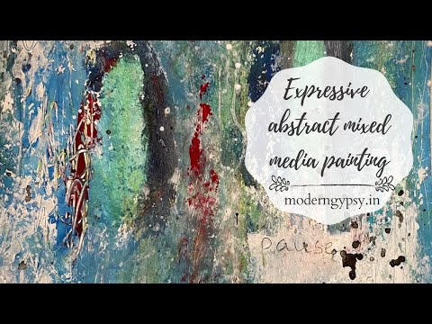 Abstract art tutorial for beginners: intuitive and expressive abstract painting