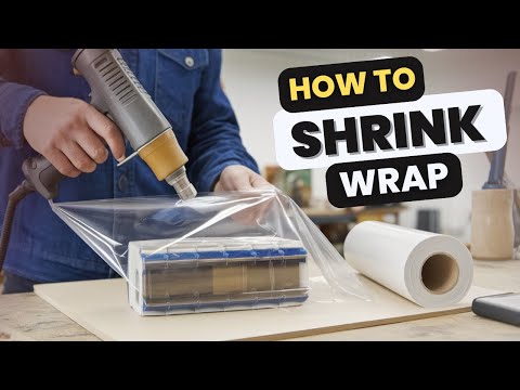 Part of a video titled How to Shrink Wrap Products | Step by Step Guide - YouTube