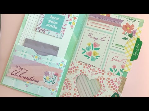 Folio Tutorial w/ Easy Pockets for Junk Journals Flat Mail 💗
