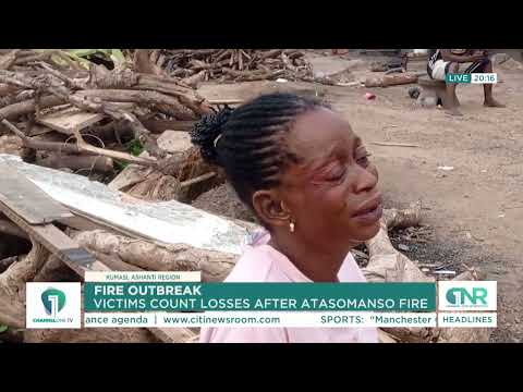 Atasomanso Fire: Victims Count Losses After Homes Are Destroyed
