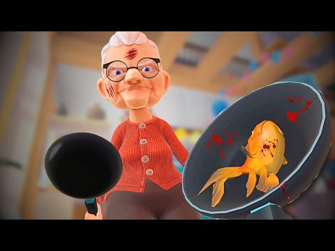 I am a CAT and I ATTACK my Grandma with a Frying Pan - I am a Cat VR