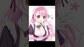 #にじさんじ五十音順に描いたら渡会雲雀の時には画力上がってる説 #愛美術館  #にじさんじ # 描いてみた #愛園愛美 #drawing #イラスト #vtuber