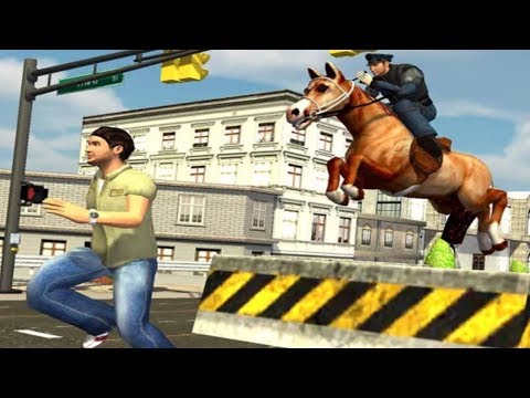 Police Horse Chase - Crime Town Simulator - Police Horse Criminal Chase 3D Android GamePlay FHD