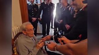 «Auguri a Guerino Patani, il carabiniere più longevo, per i suoi 109 anni»: il messaggio di Melon...