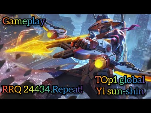 Gameplay  RRQ Bless menggila sampai savage RRQ 24434.Repeat!  top1 Global  YI SUN-SHIN