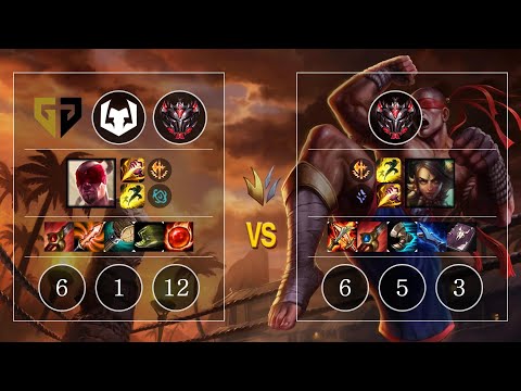 GEN Bonnie Lee Sin vs Nidalee Jungle - KR GrandMaster Patch 10.10