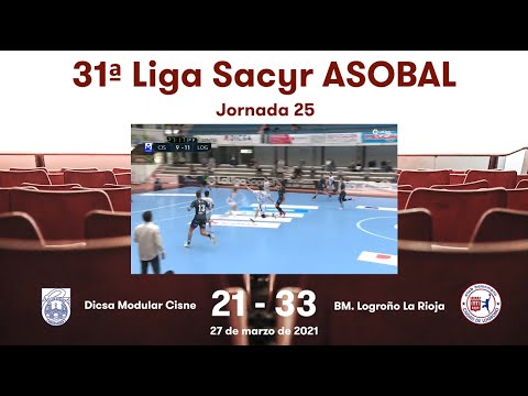 31ª Liga Sacyr ASOBAL J25: Dicsa Modular Cisne - BM. Logroño La Rioja 21-33
