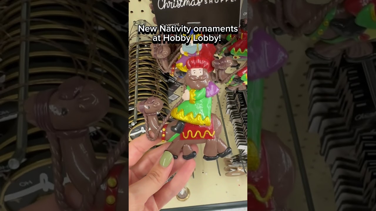 New Nativity ornaments at Hobby Lobby! #christmasdecor2025 #hobbylobbychristmasdecor #nativityscene