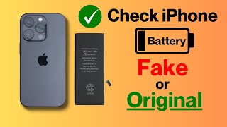 How To Check iPhone Battery is Original or Not | Verify iPhone has a genuine Battery