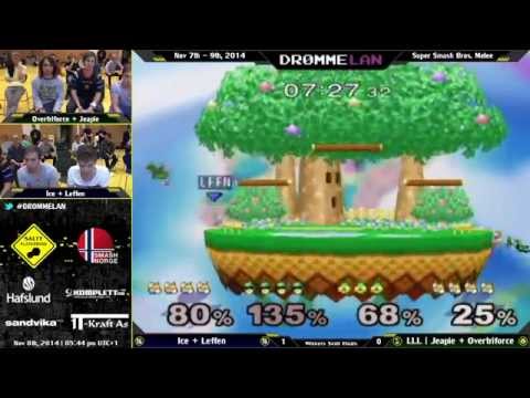DL4.0 - Ice + Leffen Vs. Jeapie + Overtriforce - Melee Teams Winners Semi Finals