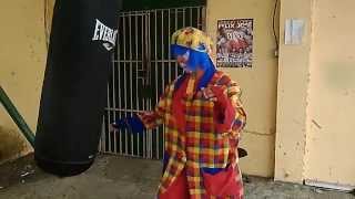 Payaso Pikorete Entrenando en el gimnasio de Boxeo