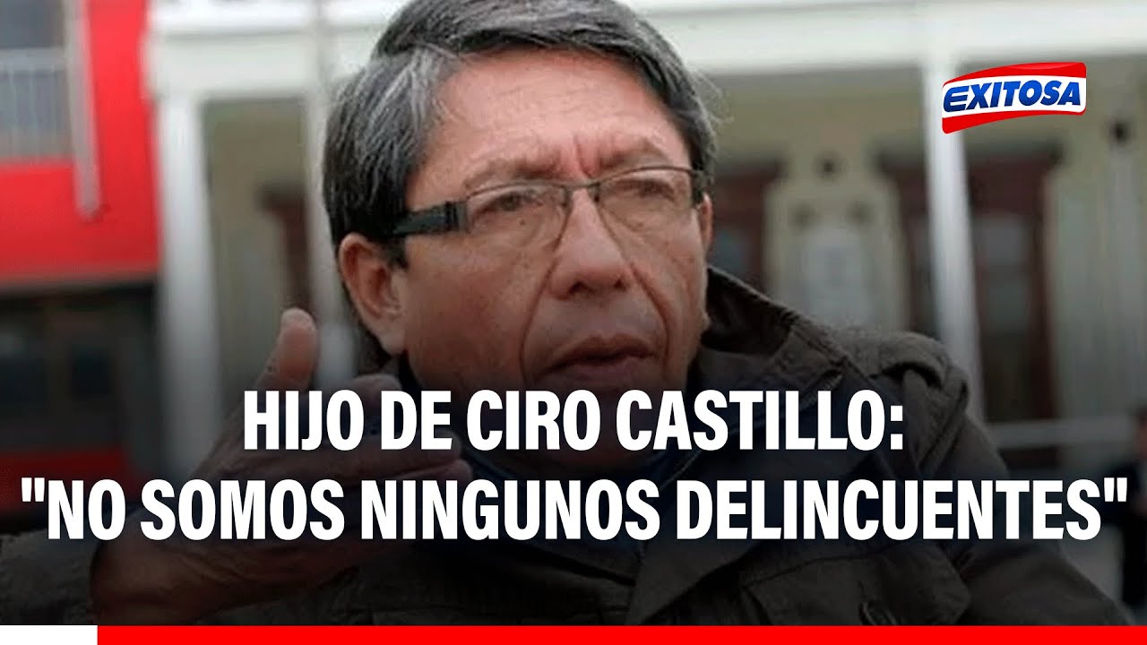 🔴🔵 Hijo de Ciro Castillo rechaza que se lo acuse por atentado contra periodista: Presentará denuncia