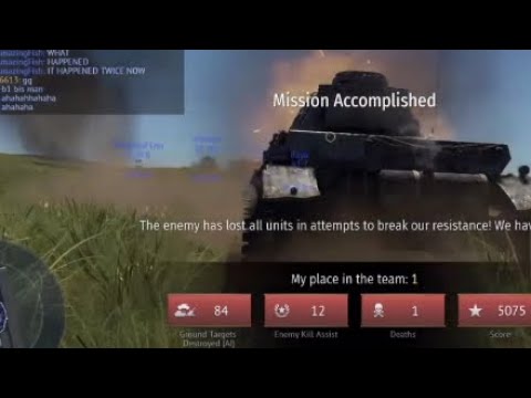 Actual Blitzkrieg in War Thunder - 84 kill assault ground arcade win