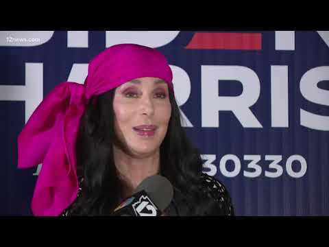 Cher campaigns for Joe Biden in Phoenix