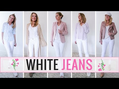 5 Outfit Ideas with Your White Skinny Jeans