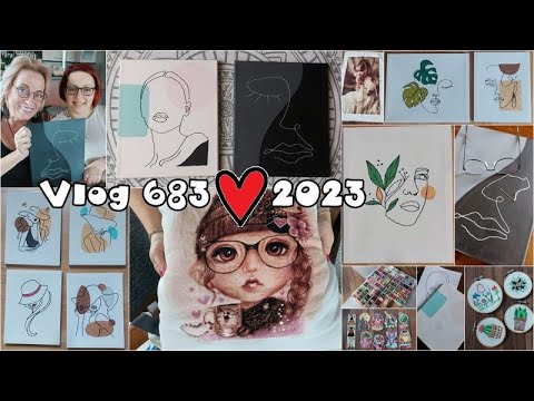 Vlog 683/23 - vyšívací den s Míšou