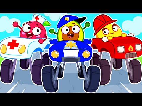 🚔 Yes! Police Monster Truck! 🤩 Rescue Team| Upgrade Police Car | Best Ep by Pit & Penny Stories 🥑💖